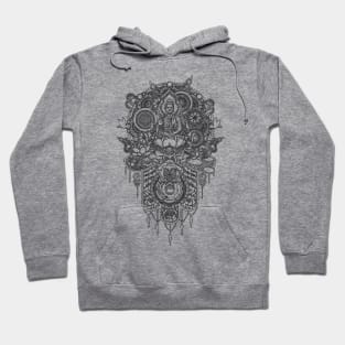 Buddha Hamsa - Shadow Black Variant Hoodie